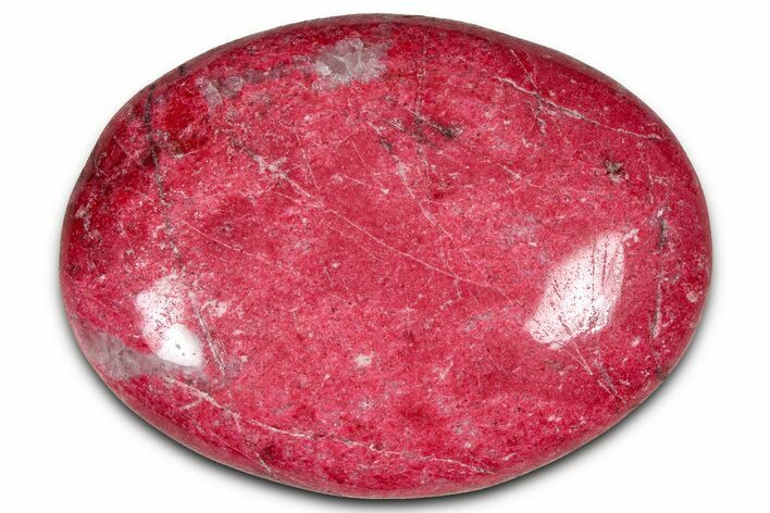 Vibrant Polished Thulite Stone - Trondheim, Norway #380815